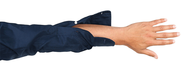 黑色襯衫捲袖動圖