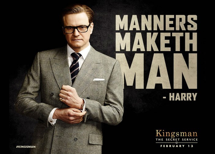 《金牌特務》電影中的哈利特工穿手工訂製西服