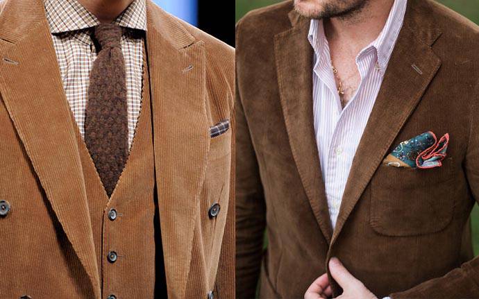 燈芯絨西裝外套