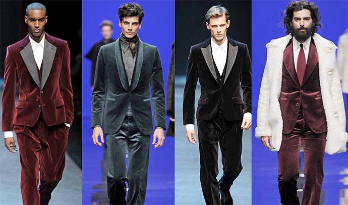 秀場上的天鵝絨紳士禮服