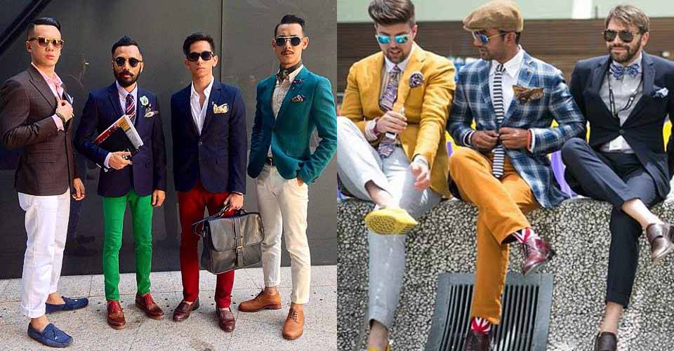 多彩西裝外套與各式下半身穿著的搭配