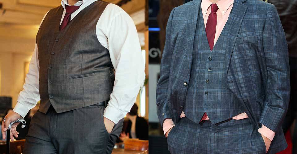 胖大叔的三件式西裝套裝穿搭