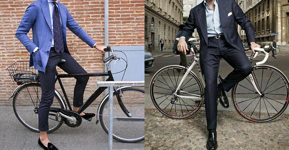 西裝紳士們與單車