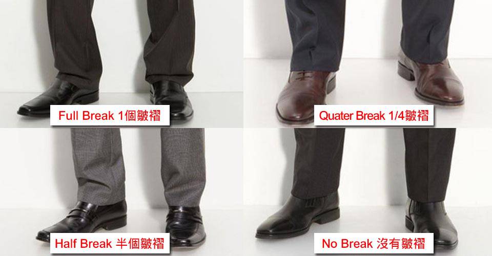 西裝褲的合適長度