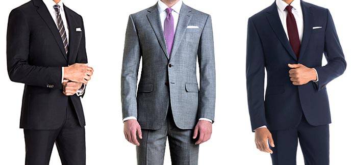 黑色與灰色西裝套裝