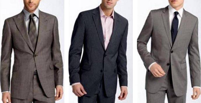 灰色與黑色條紋基本款西裝