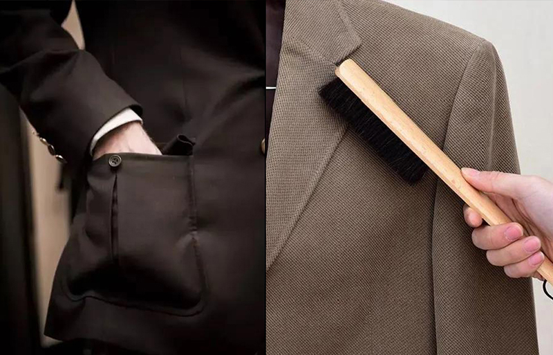 黑色與棕色西裝外套