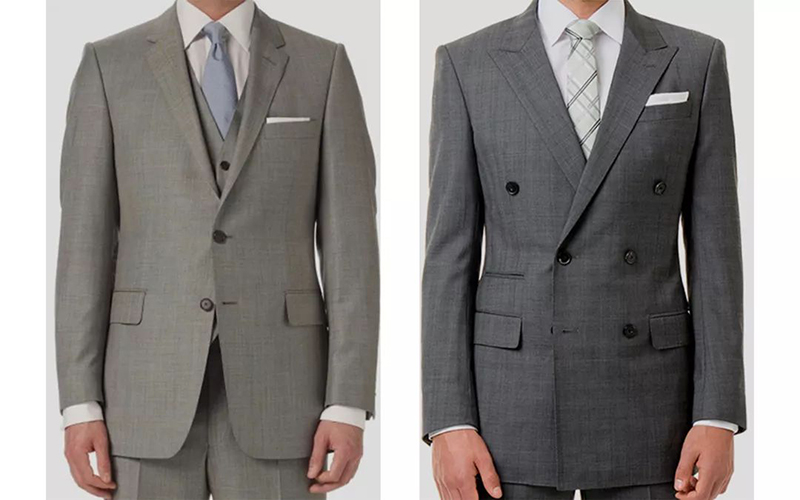 深灰及淺灰色西裝套裝