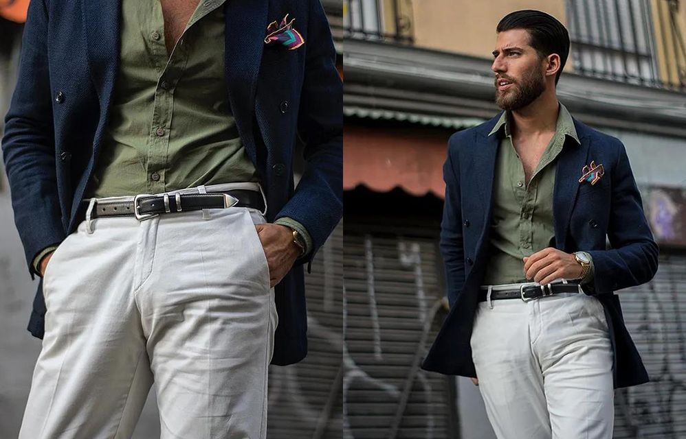 海軍雙排扣藍西裝