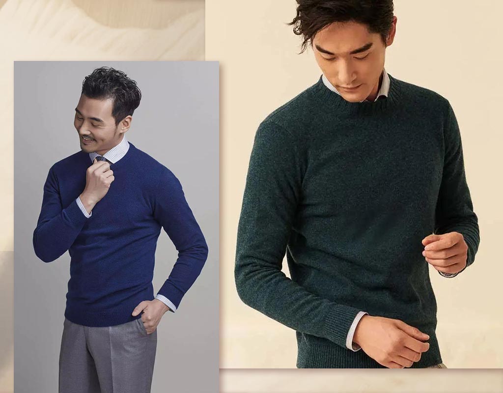 黑灰色羊絨衫起毛球特寫