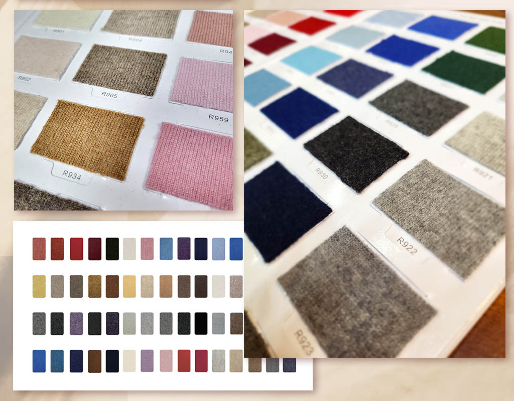 眾多訂製羊絨衫紗線選擇