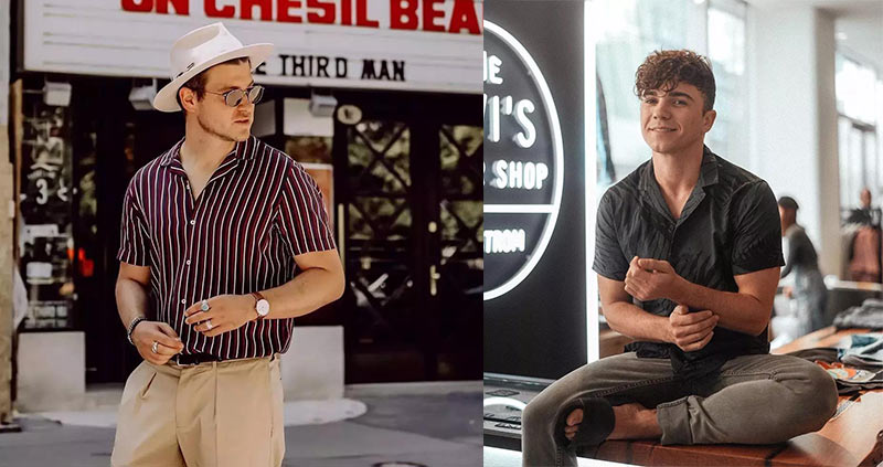 古巴領襯衫穿搭