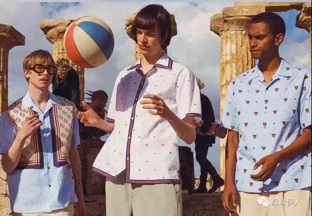  Gucci古巴領襯衫