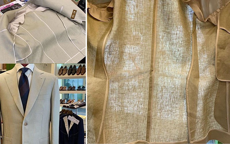 涼感西裝外套細節