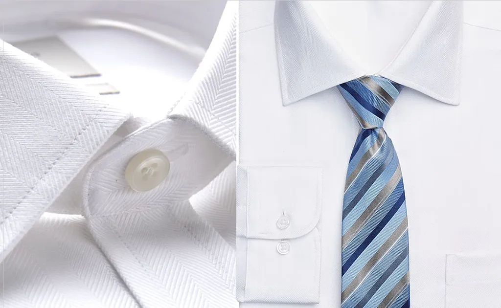 人字紋白襯衫面料