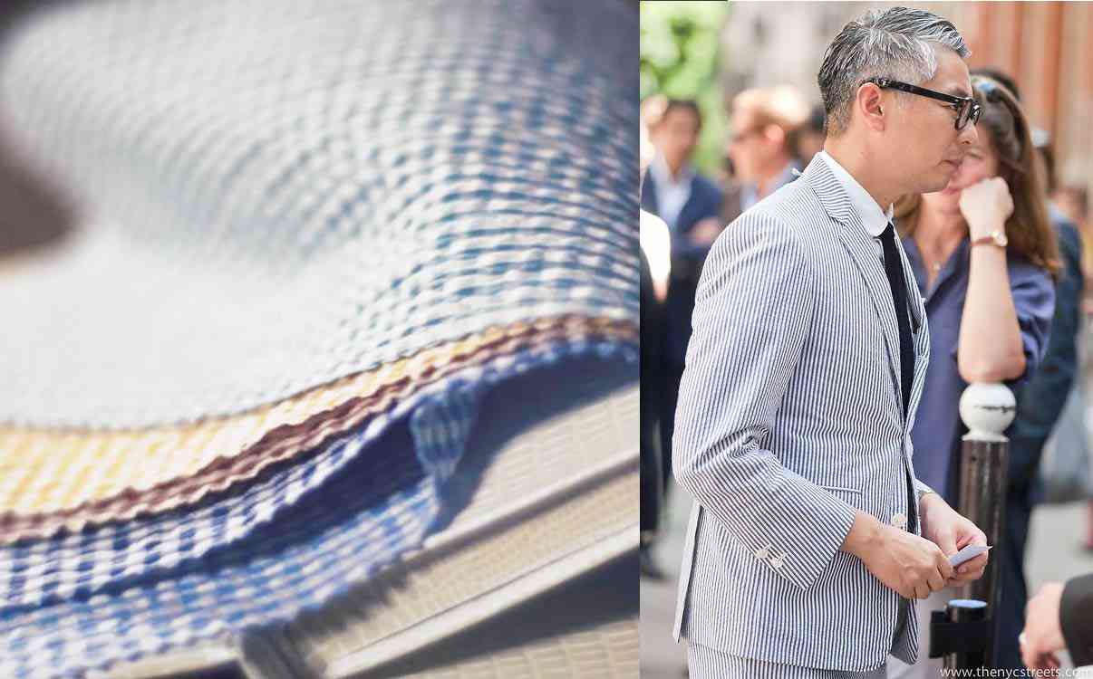 泡泡紗面料及西裝