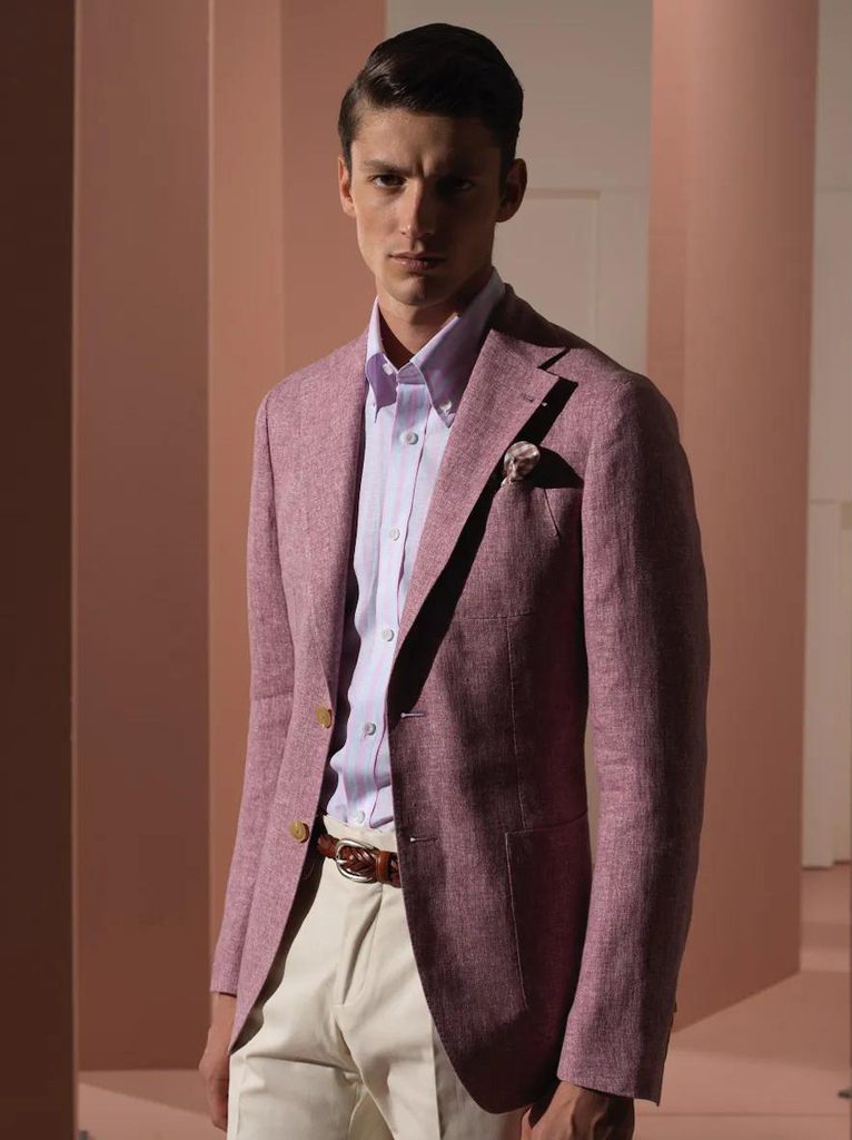 紅紫色西裝外套