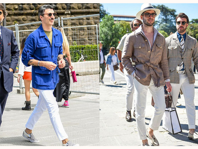 繫腰帶的襯衫外套