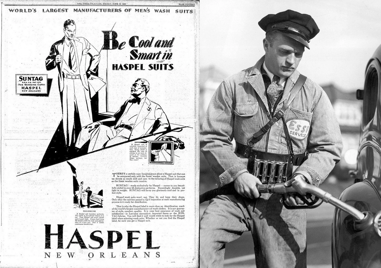 泡泡紗西裝由來歷史圖片