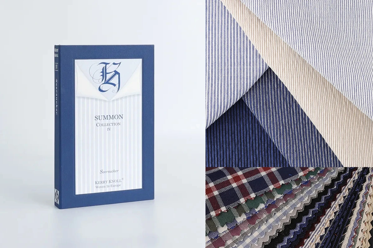 SUMMON SEERSUCKER泡泡纱系列布料本與布樣