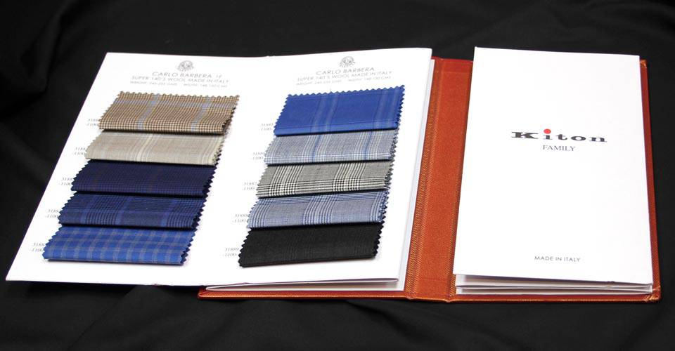 夏季西裝布料本攤開