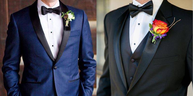 藍色與黑色男士禮服