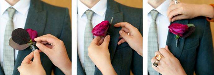 如何使用米蘭眼別上胸花