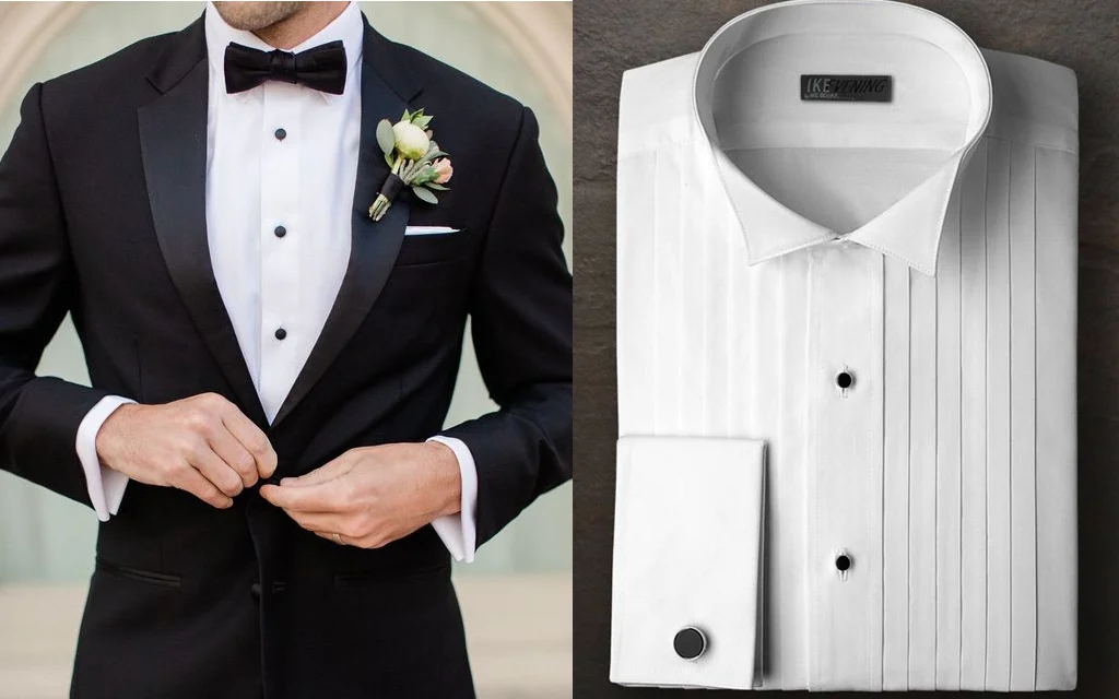 男士禮服白色襯衫