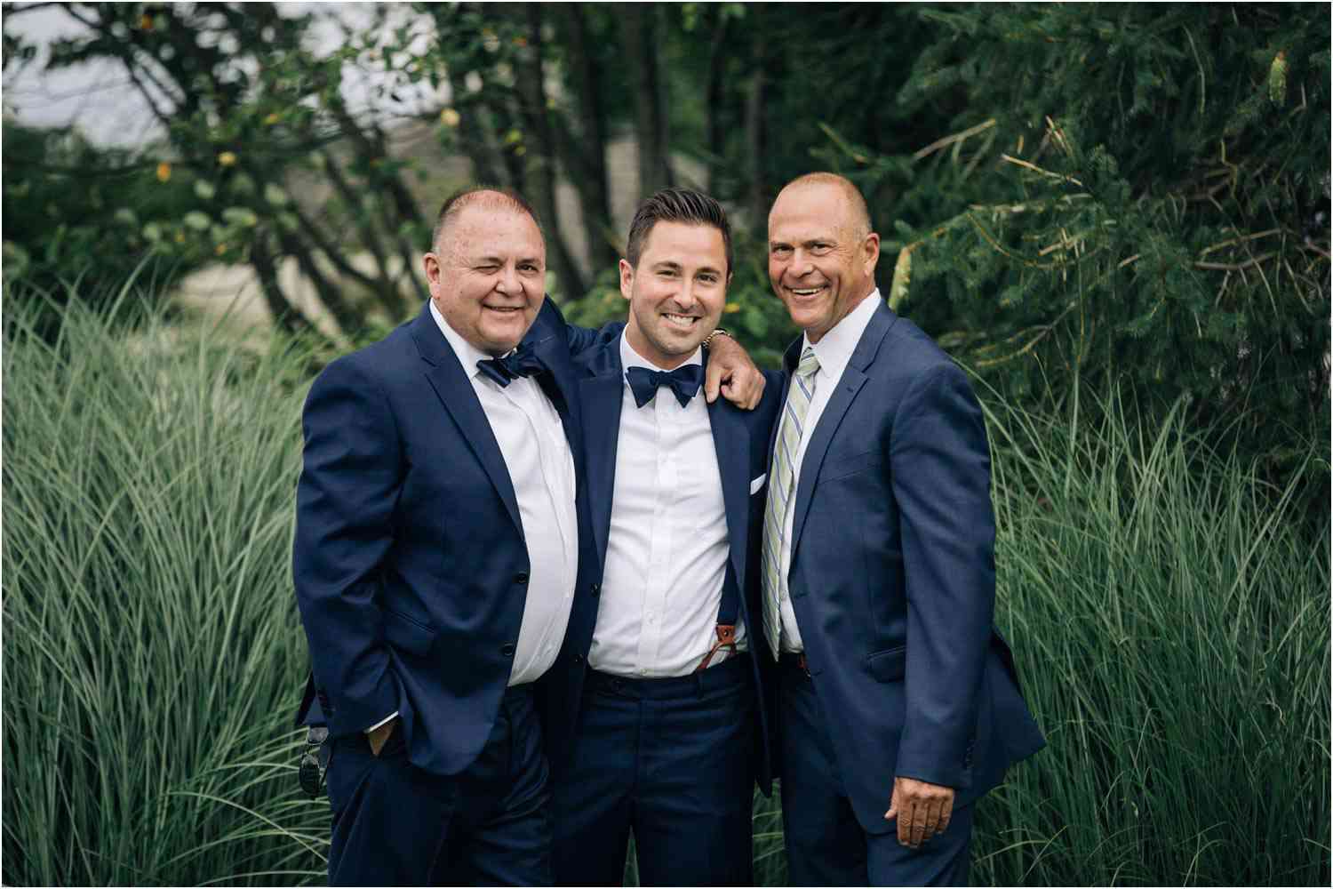 新郎與父親和岳父