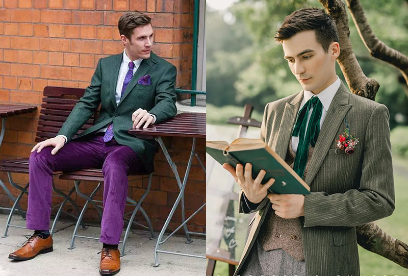充滿英倫風格的新郎穿搭