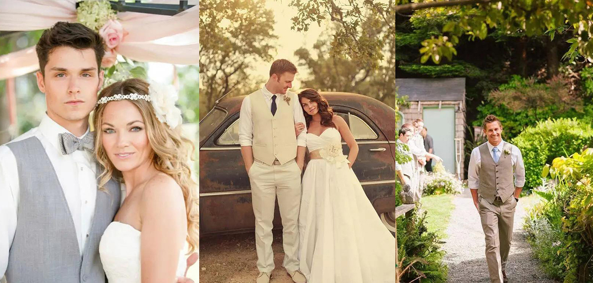 婚禮上新郎與新娘的穿著