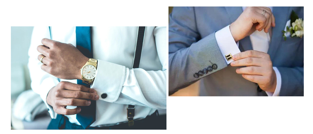 襯衫袖釦配飾展示