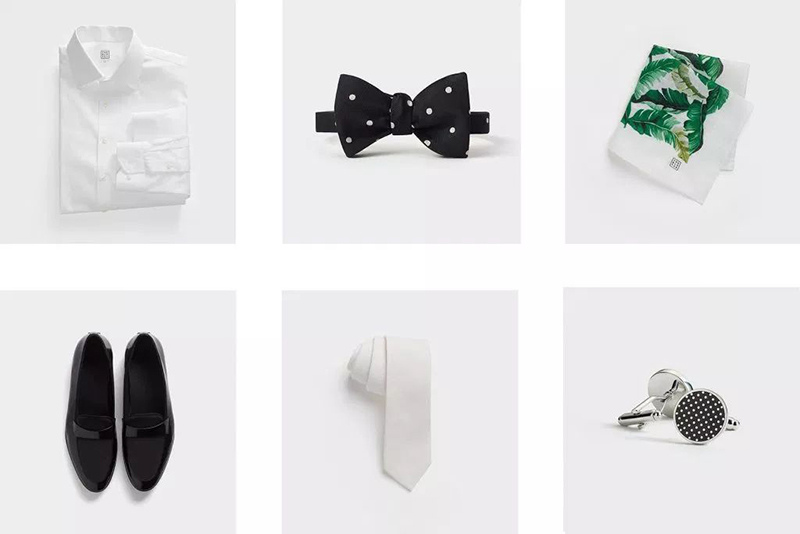 米色新郎結婚禮服穿搭配件介紹