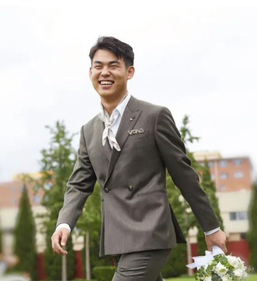 綠色法蘭絨西服套裝