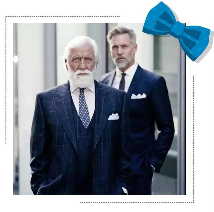 穿著商務西裝的老爸