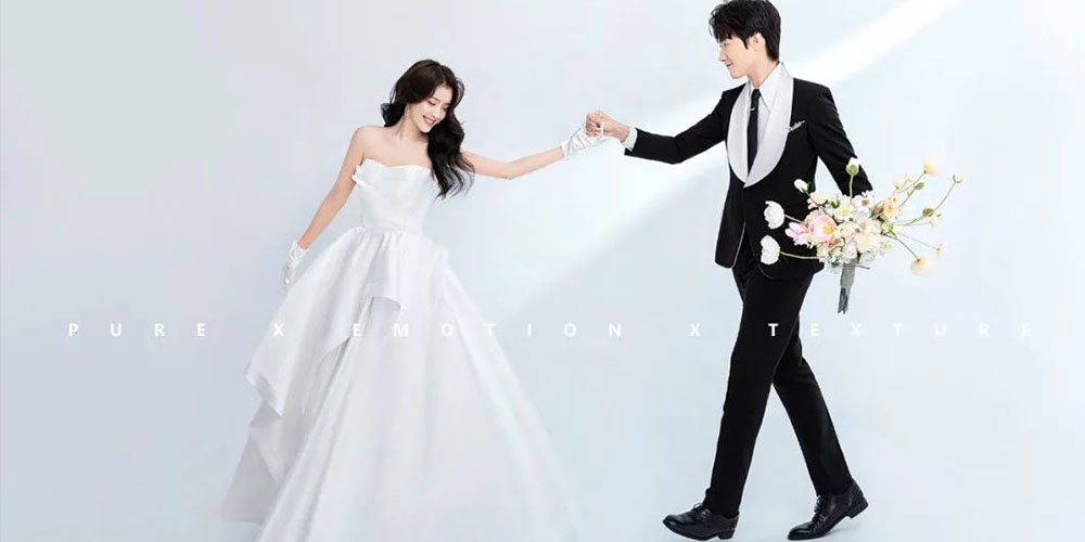 新郎與新娘在一起的畫面