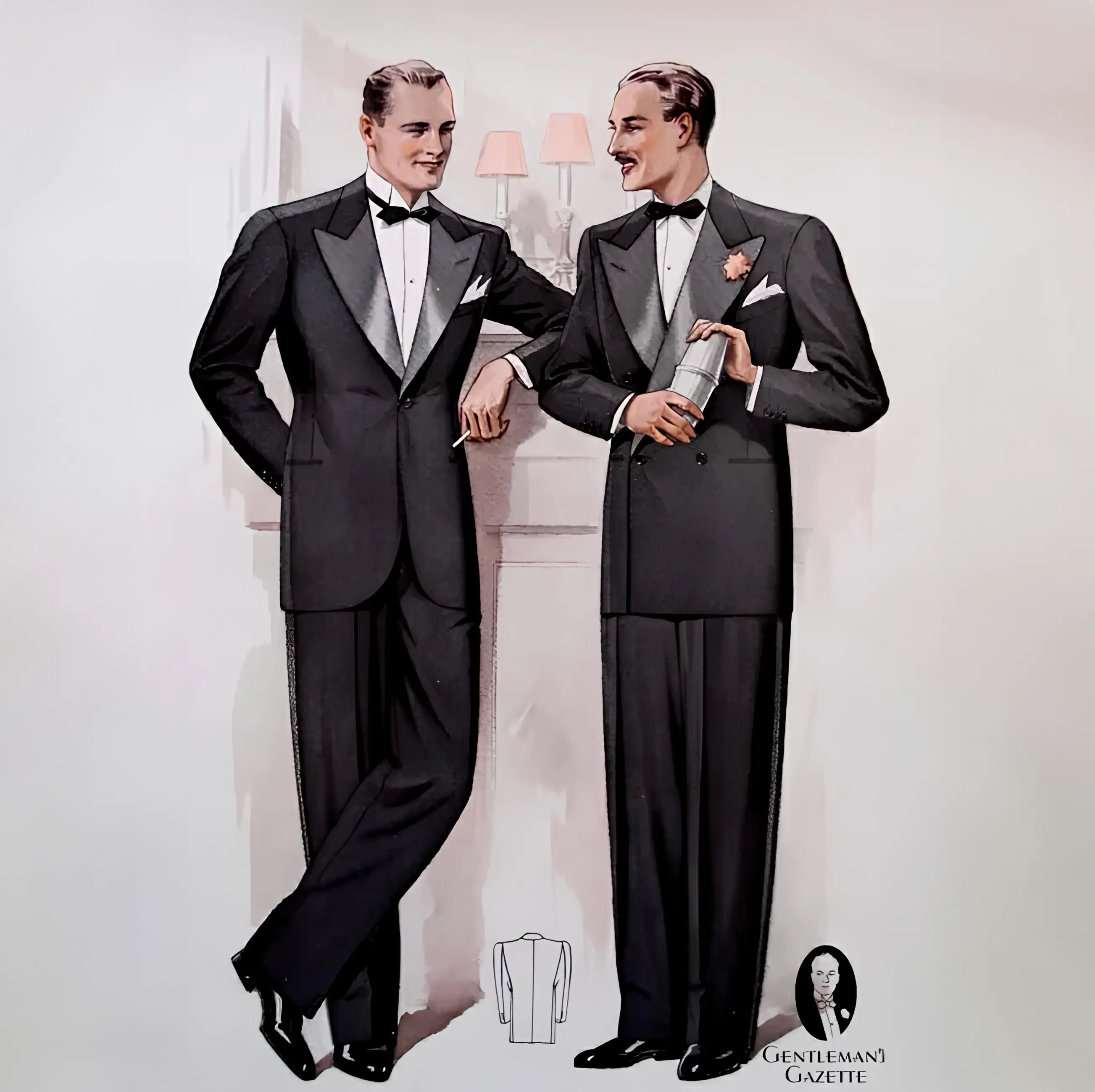 Tuxedo晚禮服起源的畫報