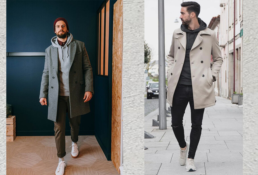 西裝大衣與連帽T也能超有質感
