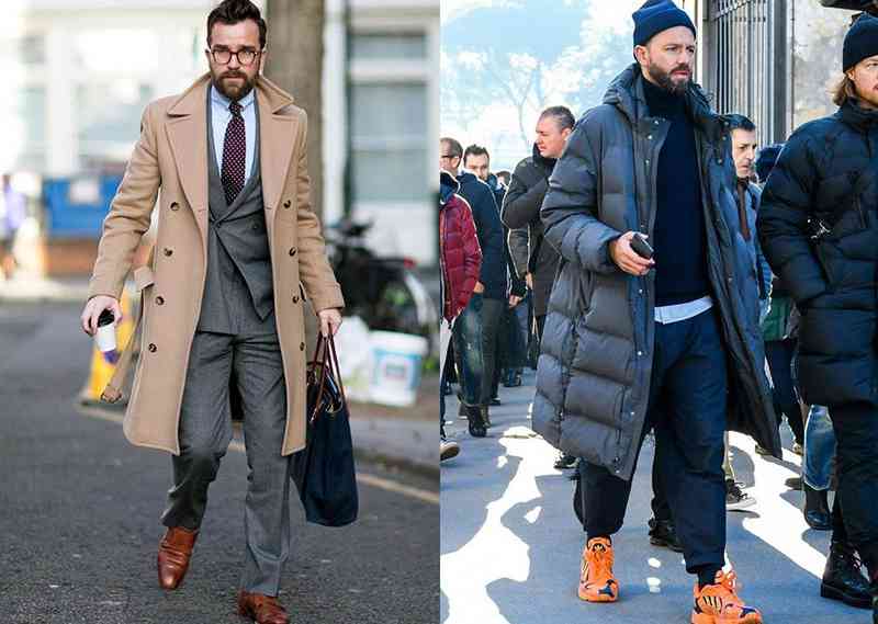 駱色大衣vs羽絨外套