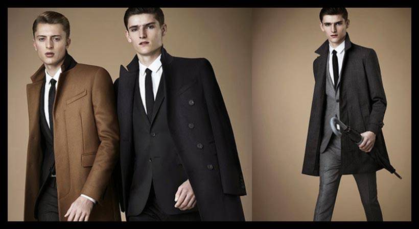 身著灰色大衣、駝色大衣、灰色大衣