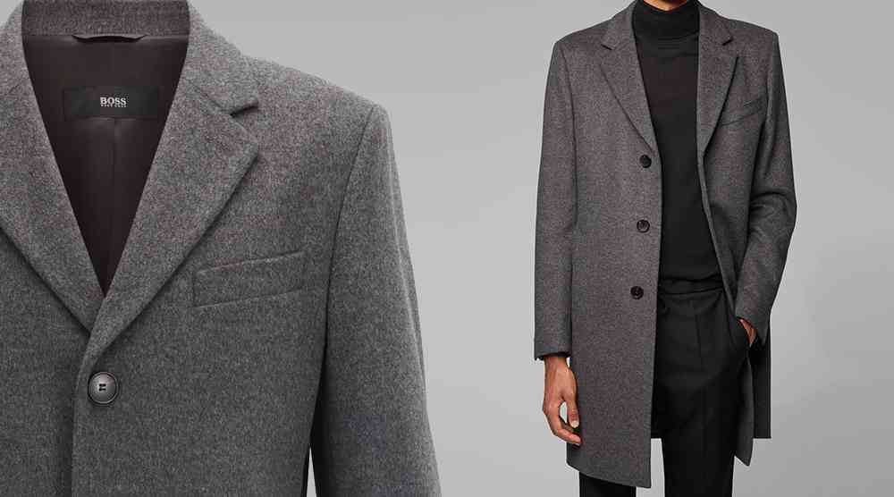 BOSS男生大衣款式-單排大衣