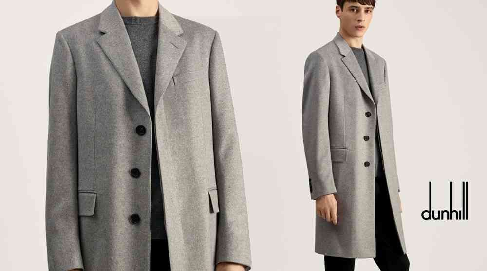 Dunhill 男生單排大衣