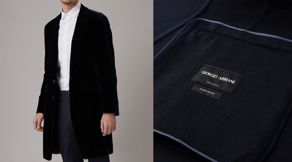 ARMANI 男生單排大衣