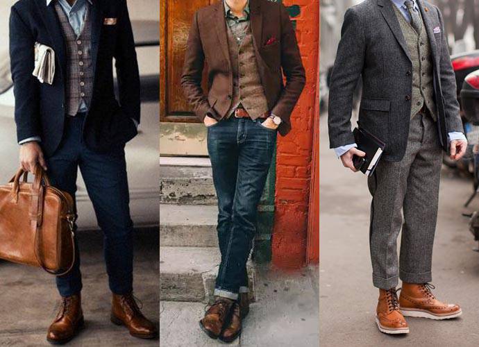 粗毛呢背心搭各種休閒西裝外套