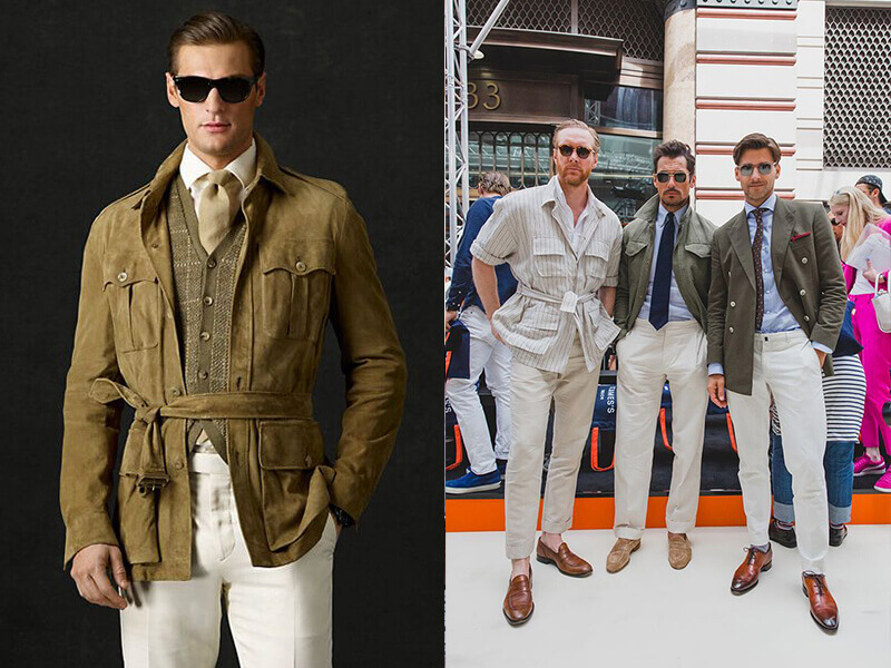 眾多不同紳士西裝穿搭的男士們