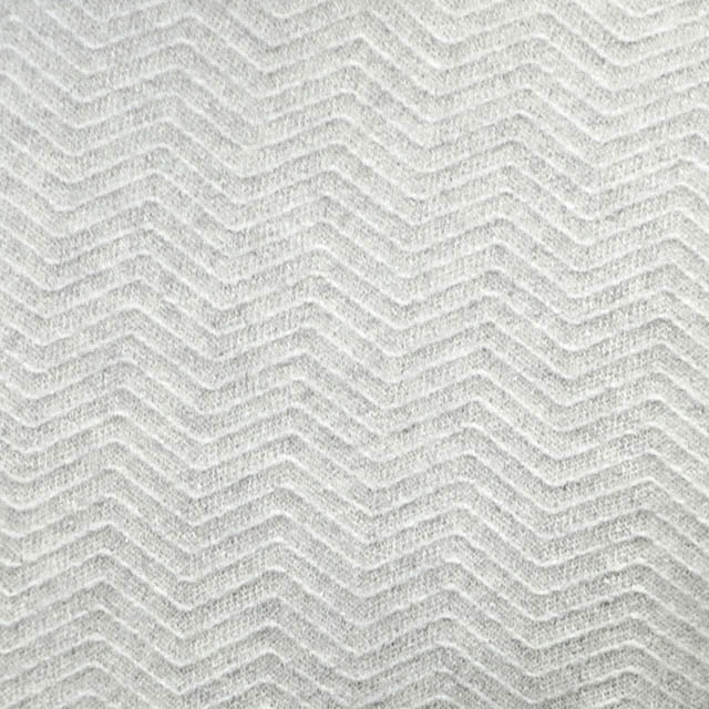 半高領cashmere面料-淺灰波浪