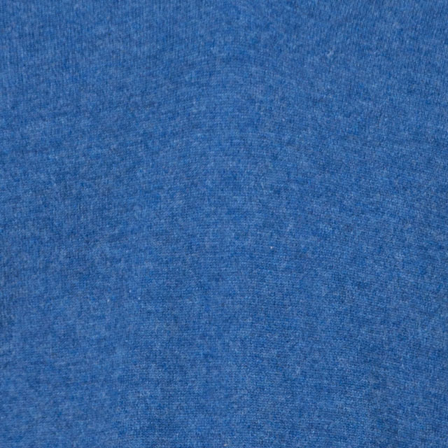 V領cashmere面料-藍色素面