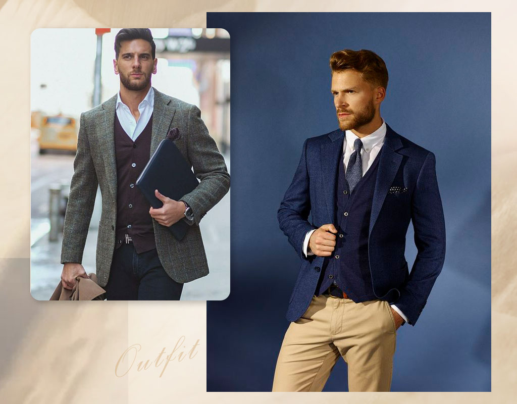 羊絨衫外套穿搭照