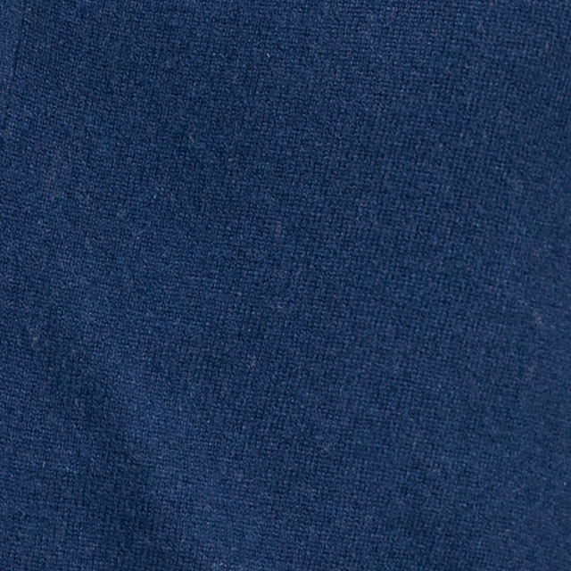 羊絨衫外套-藍色素面