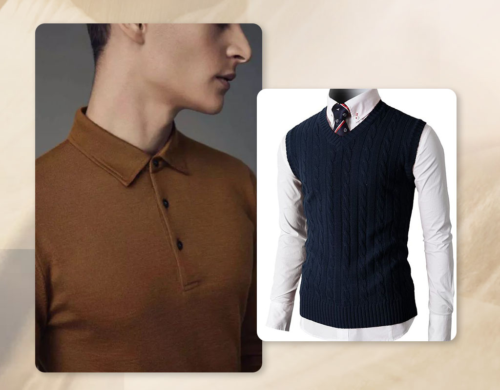 POLO衫款羊絨衫與背心